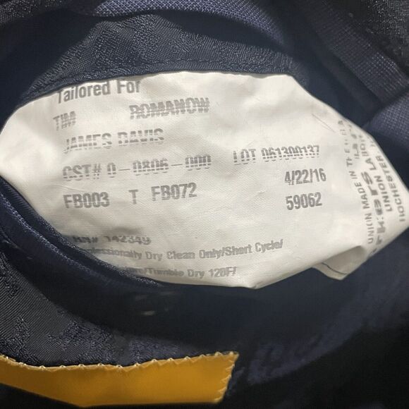 Hickey Freeman Suit Mens 50 R Navy Blue The Traveler 2pc Pants 46x30 Modern USA - Picture 11 of 14